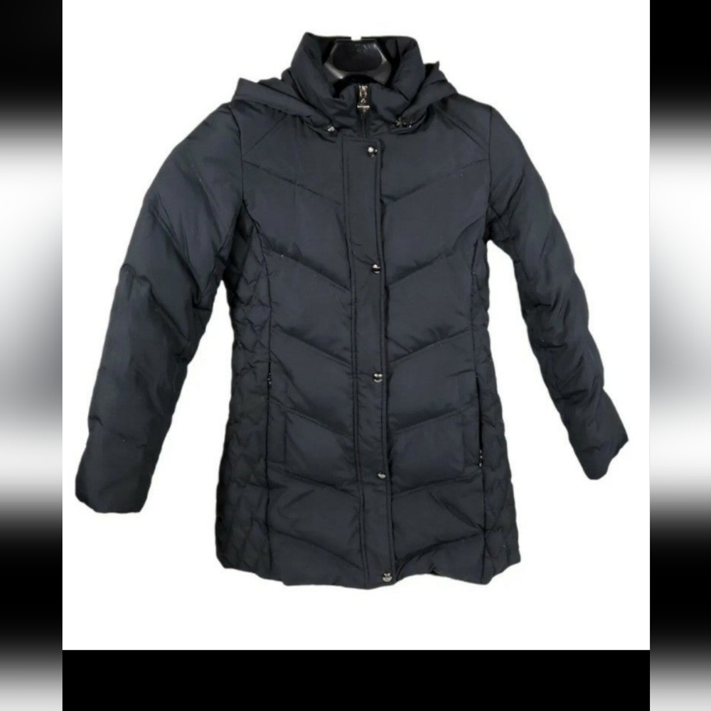 GUESS Hooded Womens  Heavyweight Puffer Premium Down Black Winter Jacket  sz M